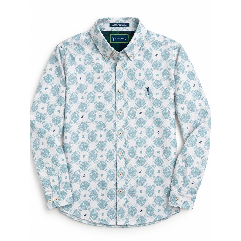 William Murray Golf Limited Edition Golf King Of Clubs L/S Button Down Shirt L
